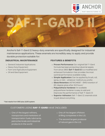 Saf-T-Gard II Industrial enamel Info Sheet